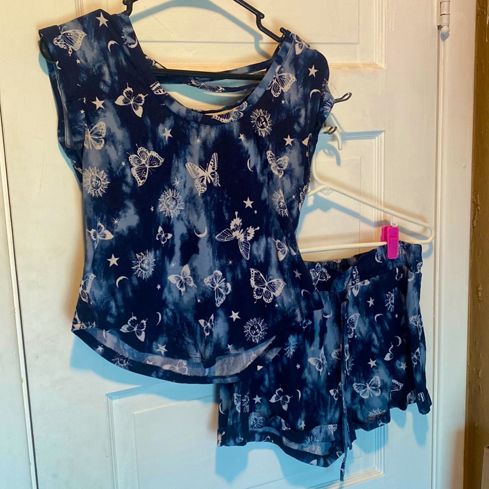 Blue Tyedye 2-piece outfit